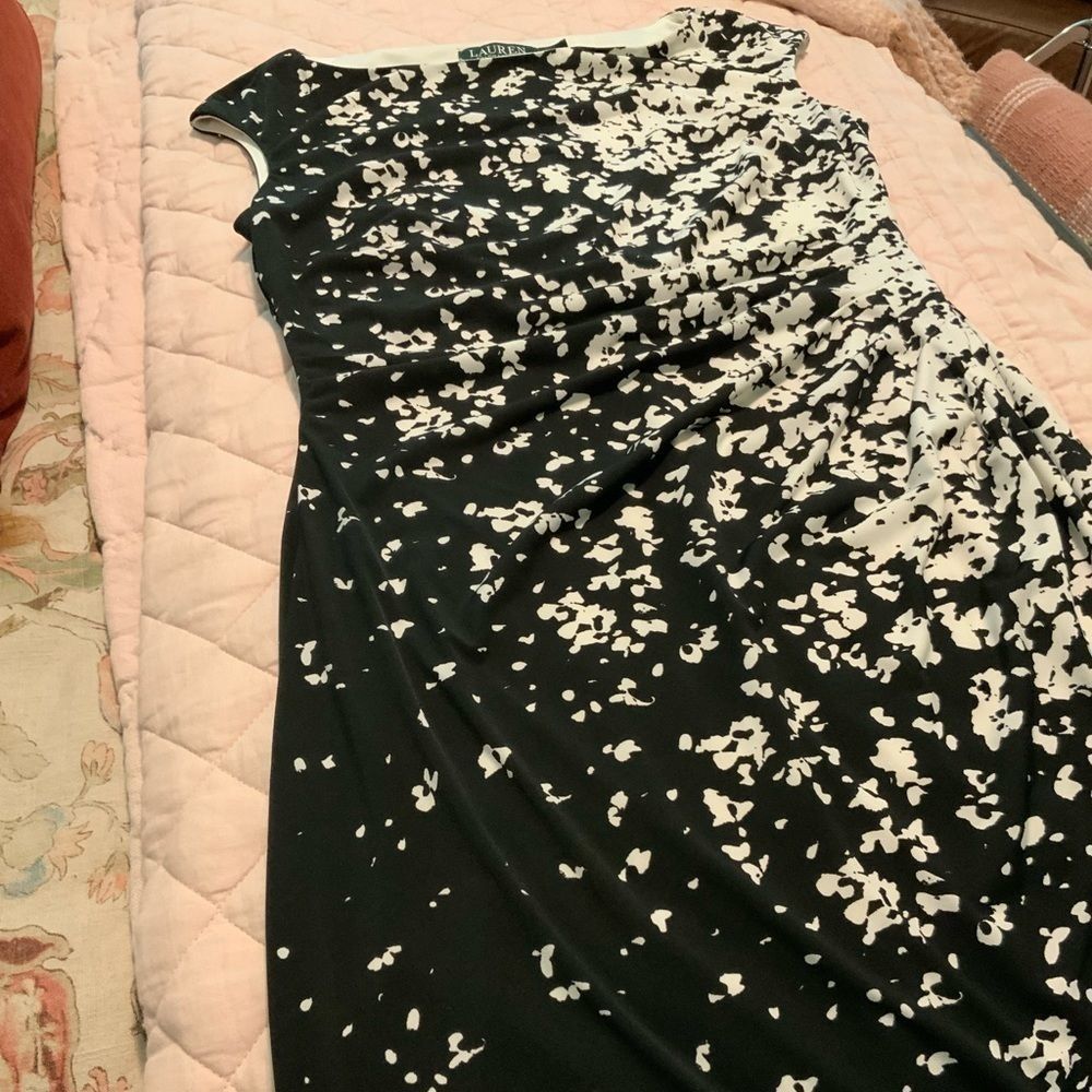 Lauren Ralph Lauren black and white dress size 10